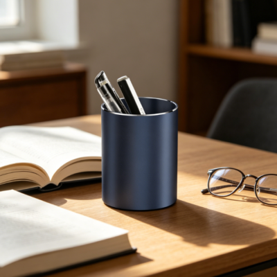 Aluminium Alloy Waterproof Minimalist Multifunctional Pen Holder, Blue