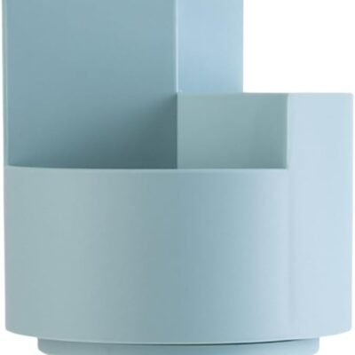 360° Rotating Large Capacity Multifunctional Pen Holder Desk Organiser, Cylinder Blue
