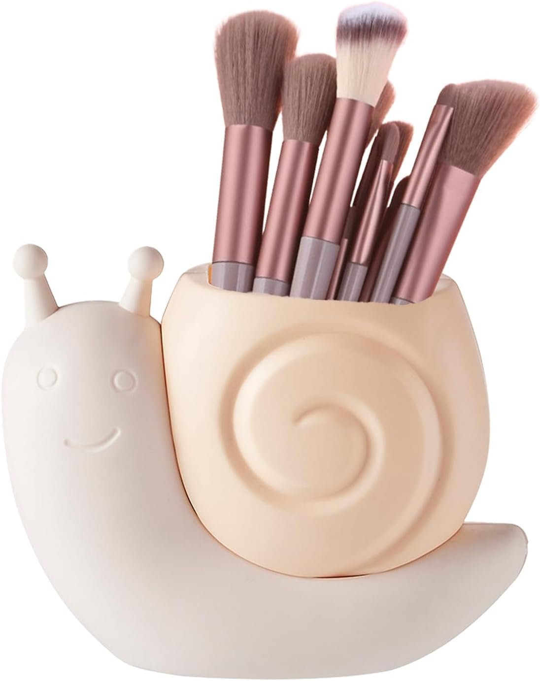 Snail-Shaped Multifunctional Pen Holder Storage Box, Yellow