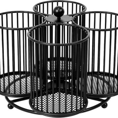 Handwoven Rattan Multifunctional Pen Holder Desk Organiser Basket