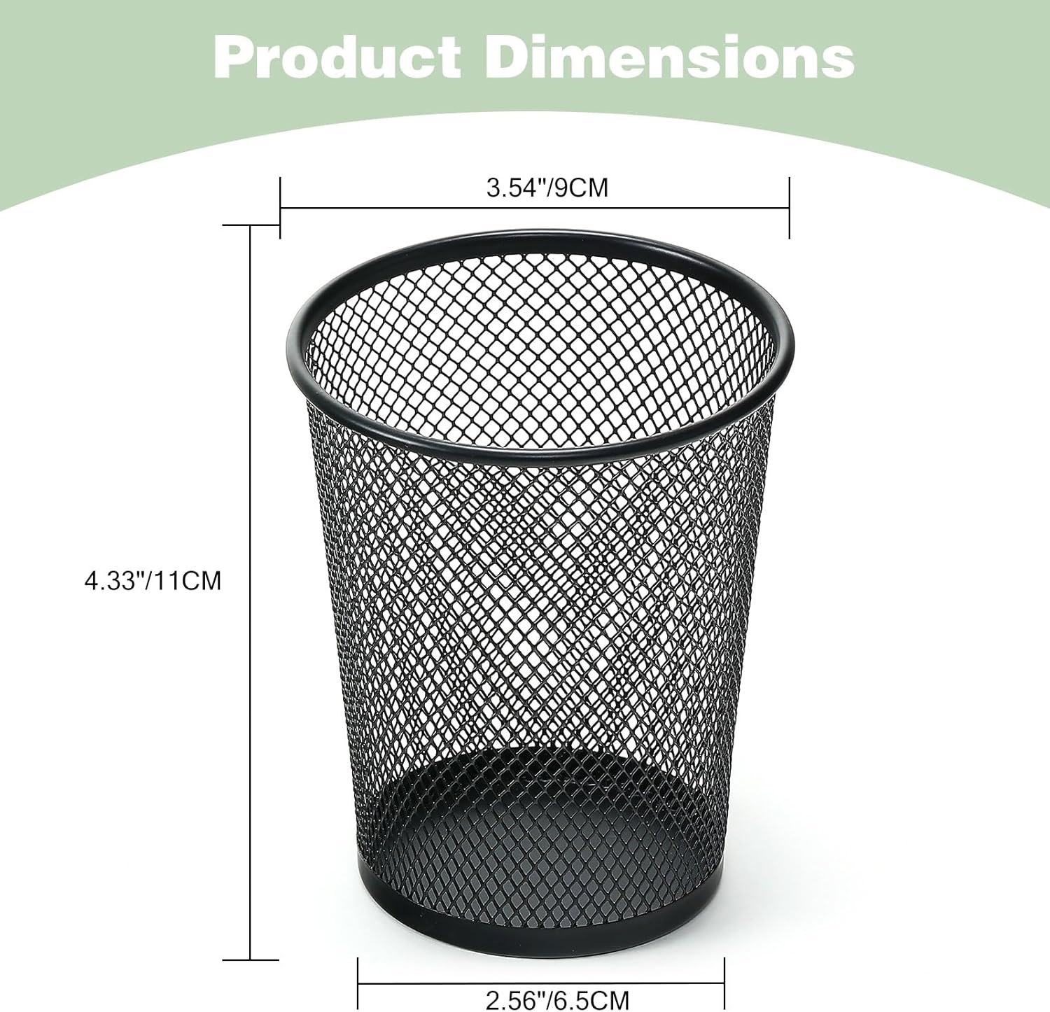 Set of 12 Mesh Multifunctional Pen Holder Cups for Desk Office School Home - Image 2